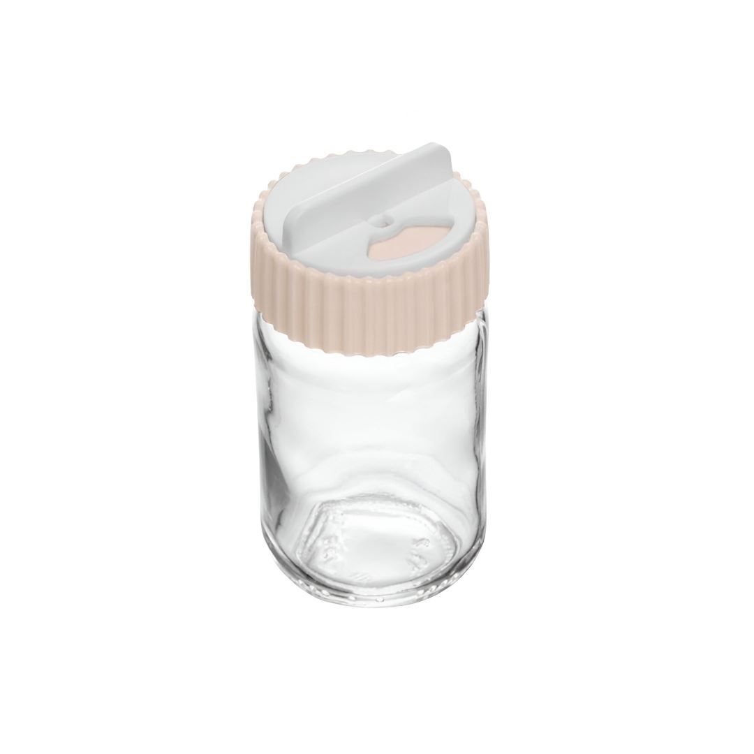 Saleiro Com Tampa Rotativa Siena Lyor 100Ml - Bege
