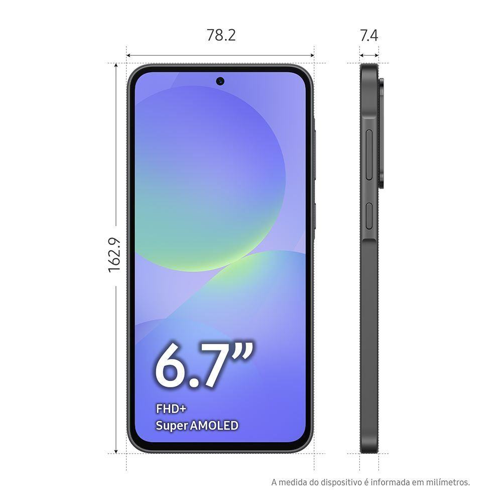 Samsung Galaxy A36 5G, 128 Gb, 6 Gb, Câmera Tripla - PRETO