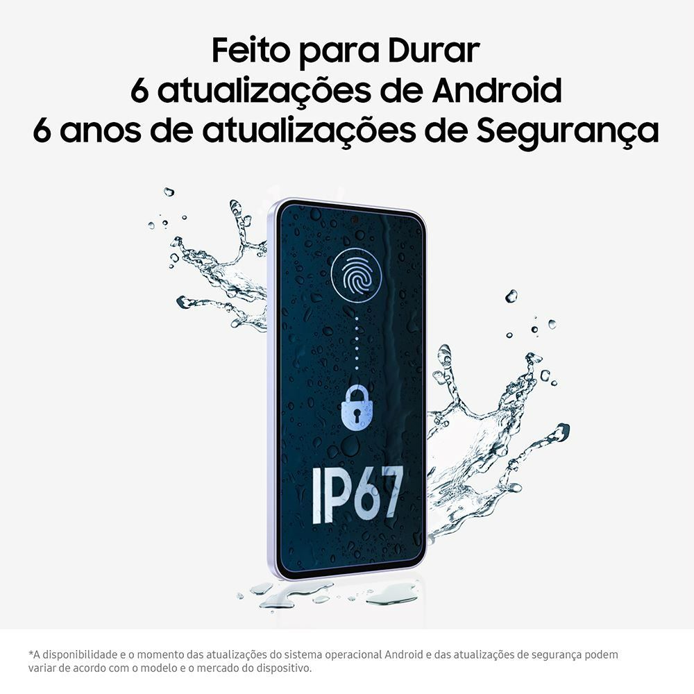 Samsung Galaxy A36 5G, 128 Gb, 6 Gb, Câmera Tripla - PRETO