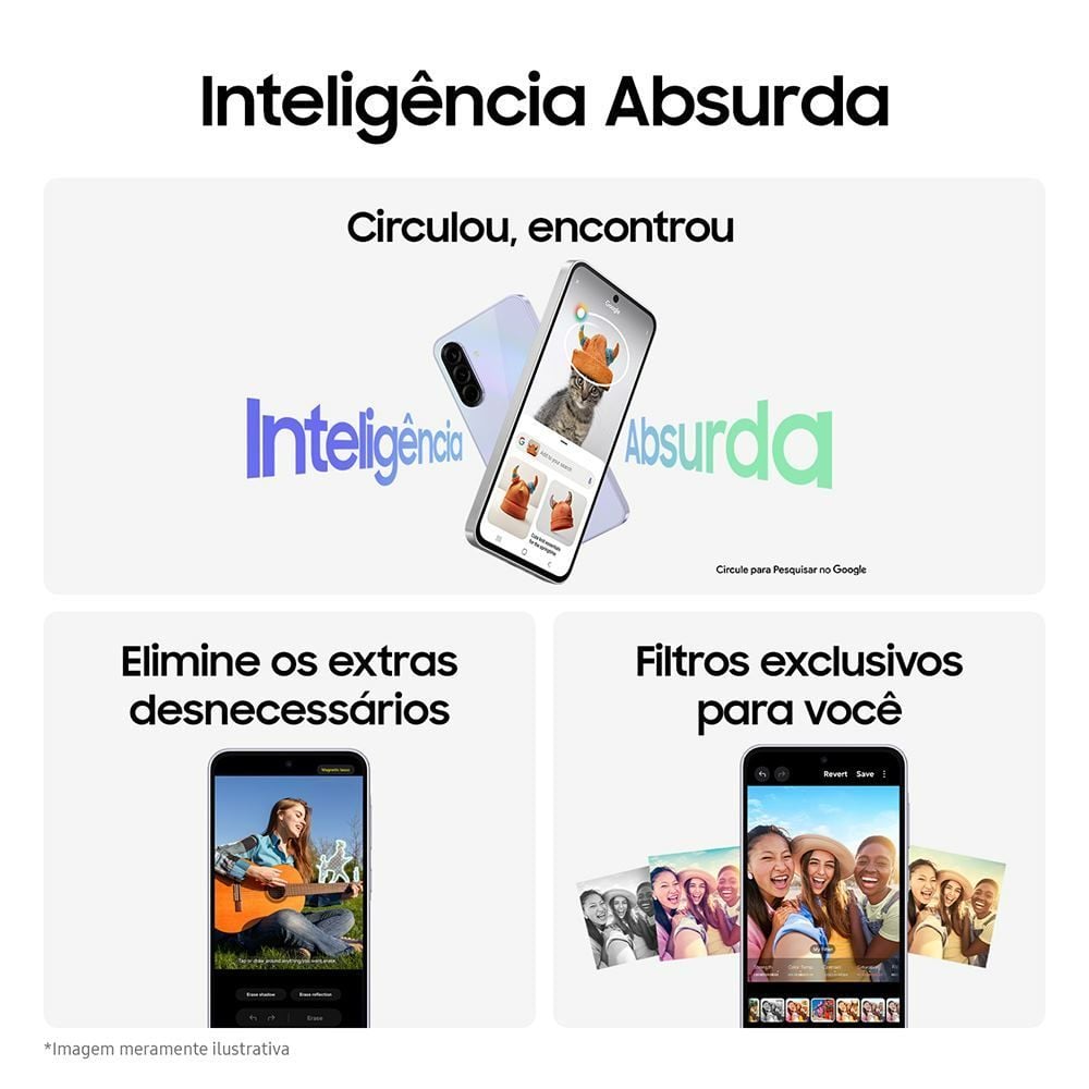 Samsung Galaxy A36 5G, 256 Gb, 8 Gb, Câmera Tripla - PRETO