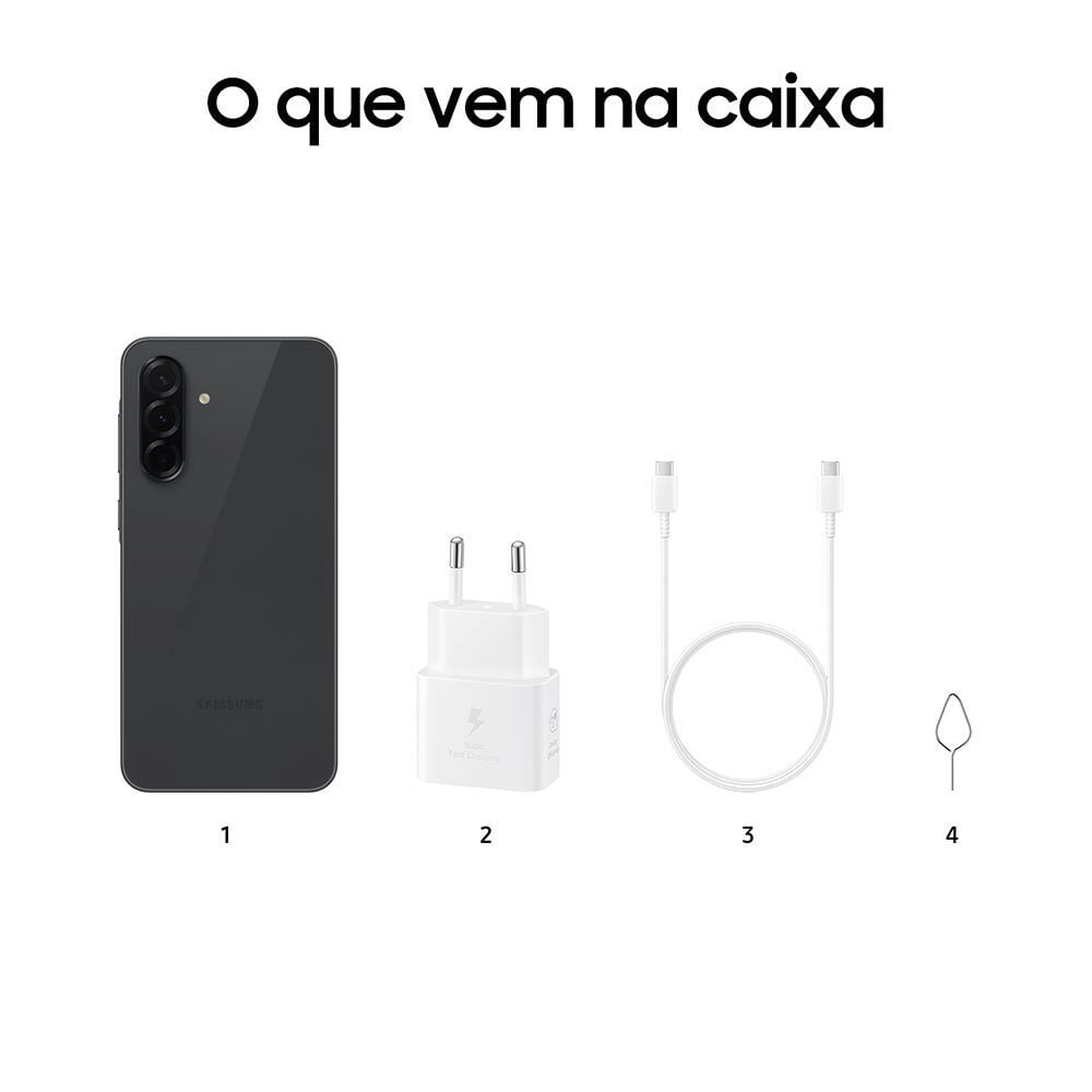 Samsung Galaxy A36 5G, 256 Gb, 8 Gb, Câmera Tripla - PRETO