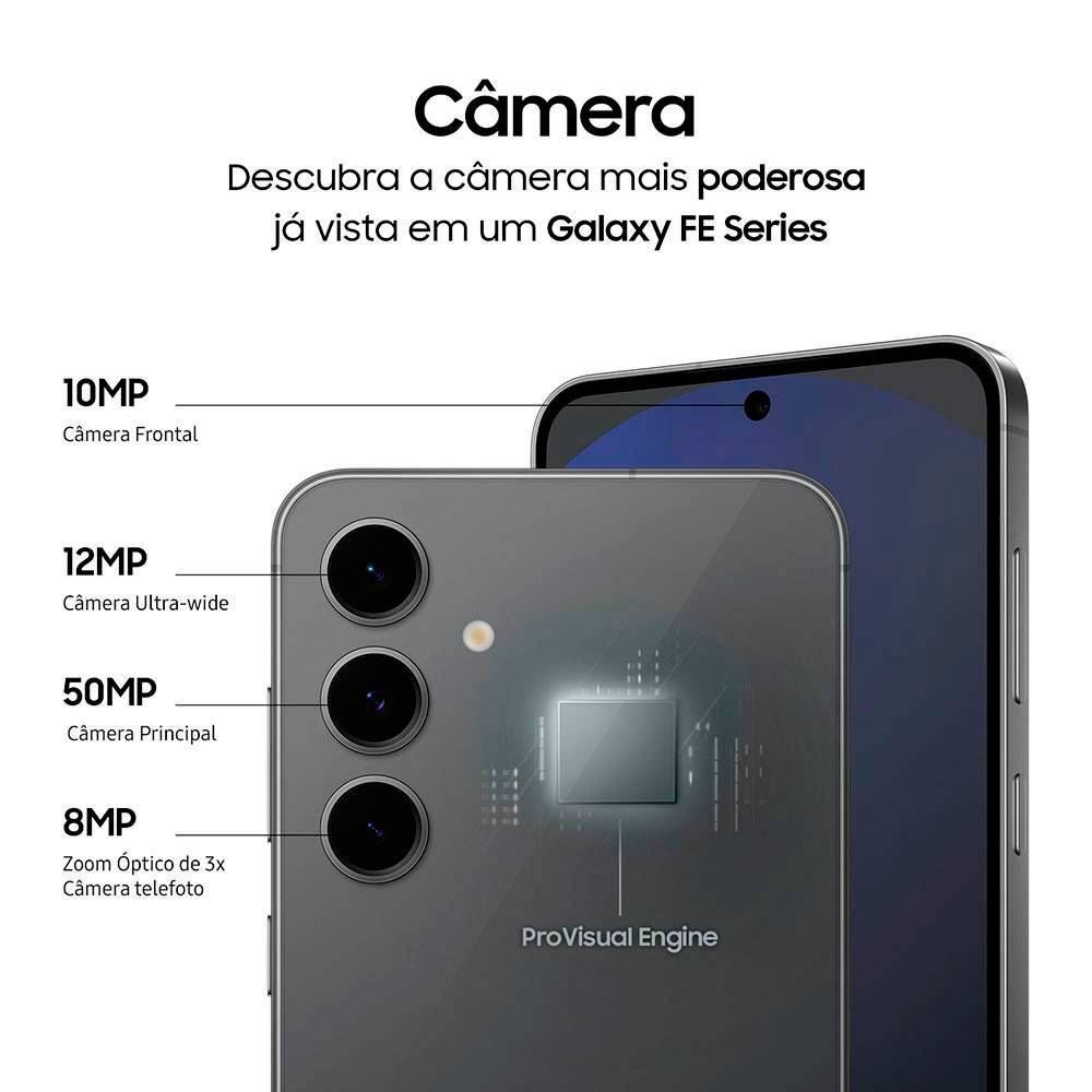 Samsung Galaxy S24 Fe 5G 256Gb 8Gb Ram Tela 6.7" Galaxy Ai - Verde