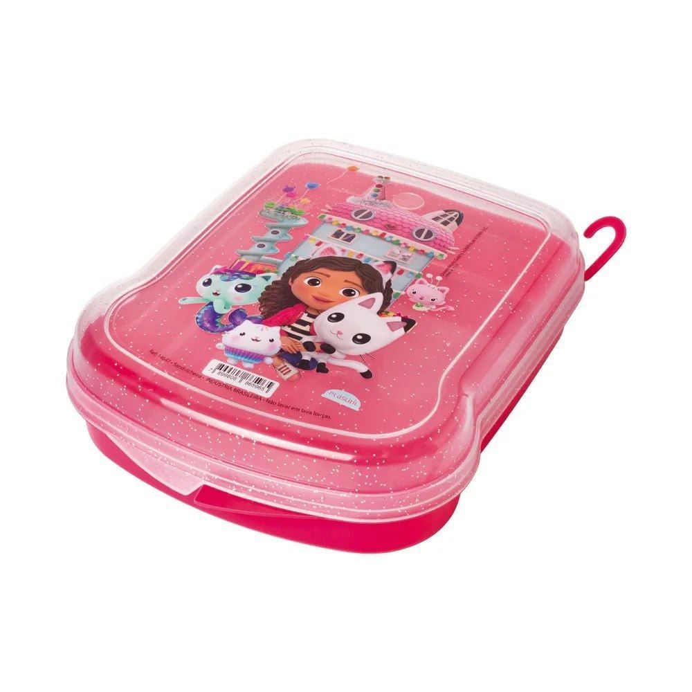 Sanduicheira Casa Magica da Gabby Plasútil - Rosa