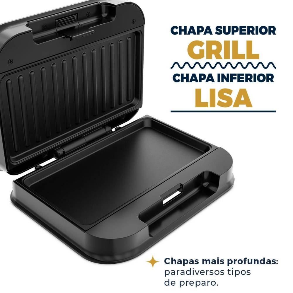 Sanduicheira e Grill Britânia 2 em 1 750W BGR25B