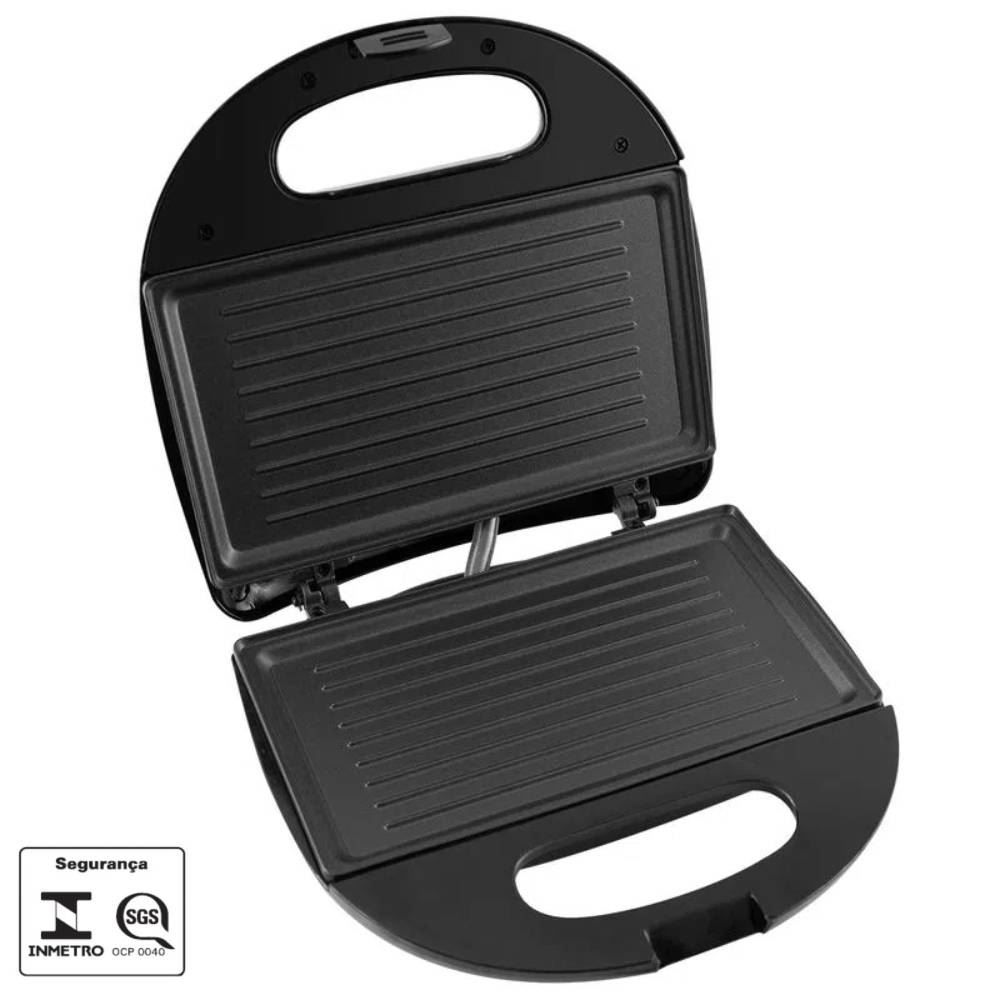 Sanduicheira e Grill Detalhe Inox Crome N Britânia