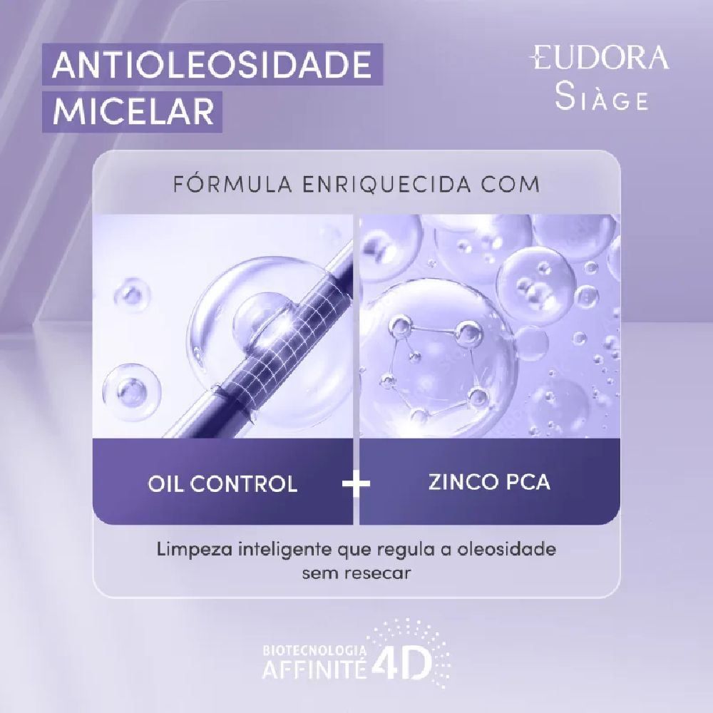 Shampoo Antioleosidade Hidratante Micelar Siàge 250Ml - 250ml
