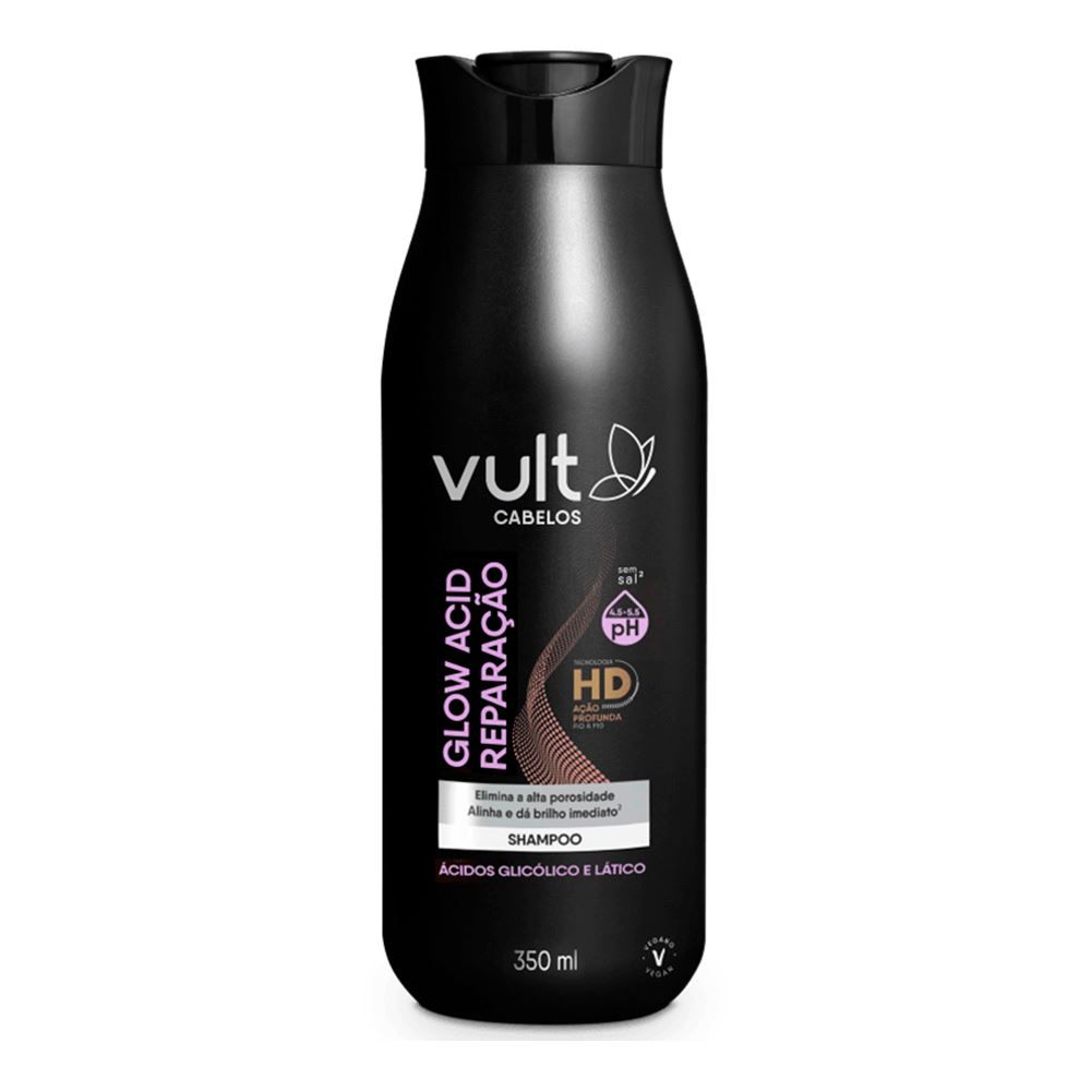 Shampoo Glow Acidificante Vult Cabelos 350Ml
