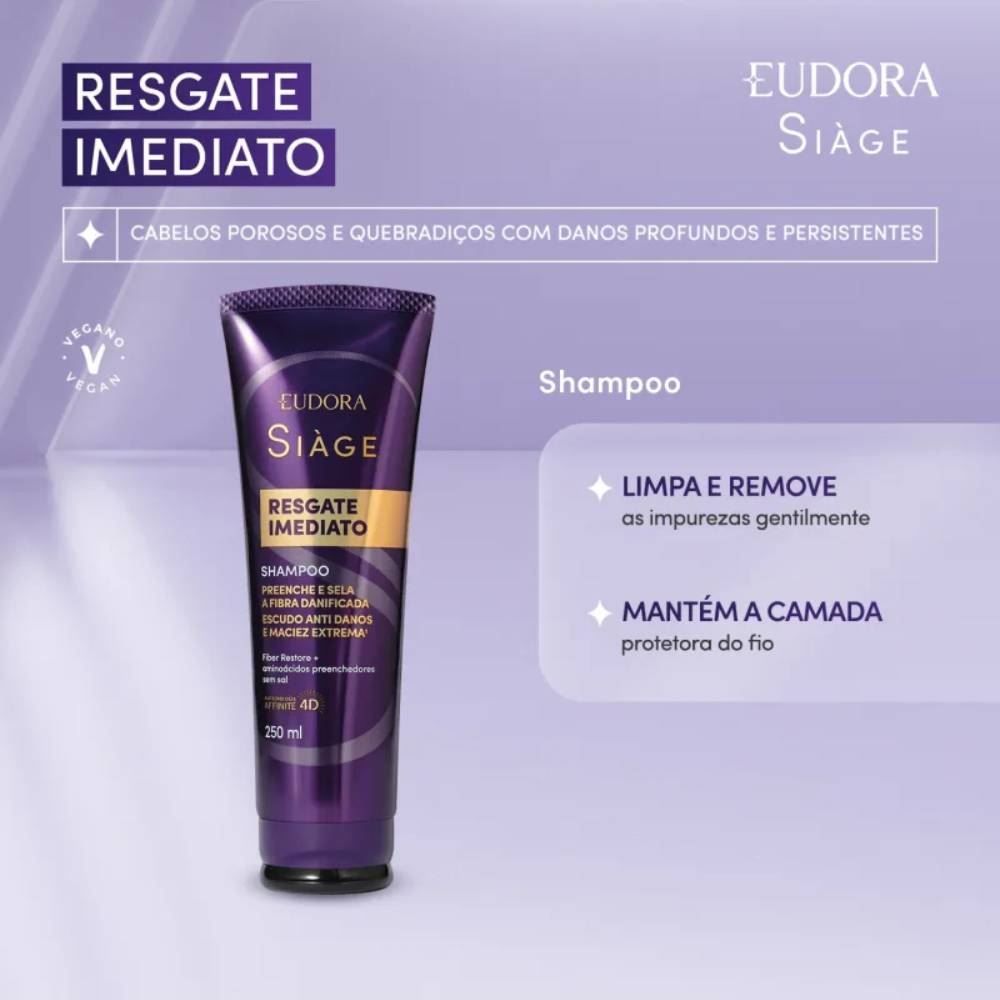 Shampoo Resgate Imediato Siàge 250Ml - Eudora