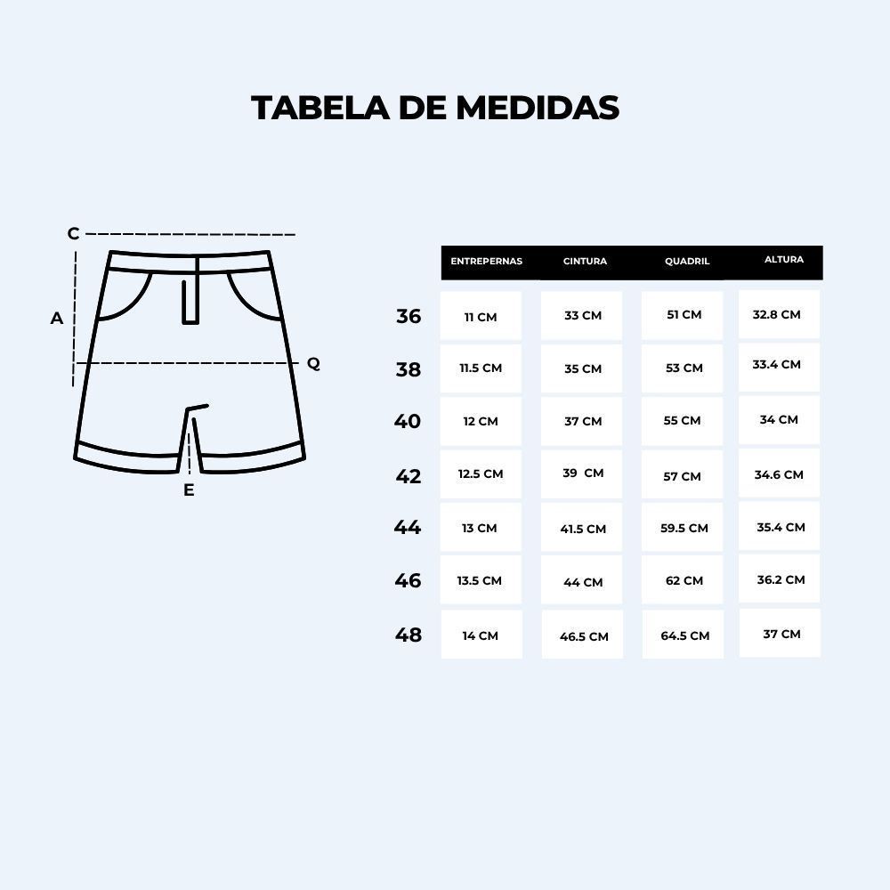 Short Feminino De Alfaiataria Patricia Foster