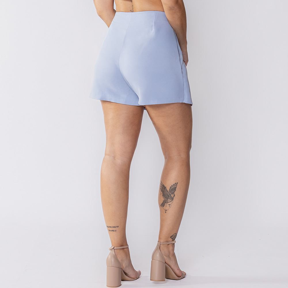 Short Saia De Alfaiataria Com Bolsos Embutidos Boby Blues