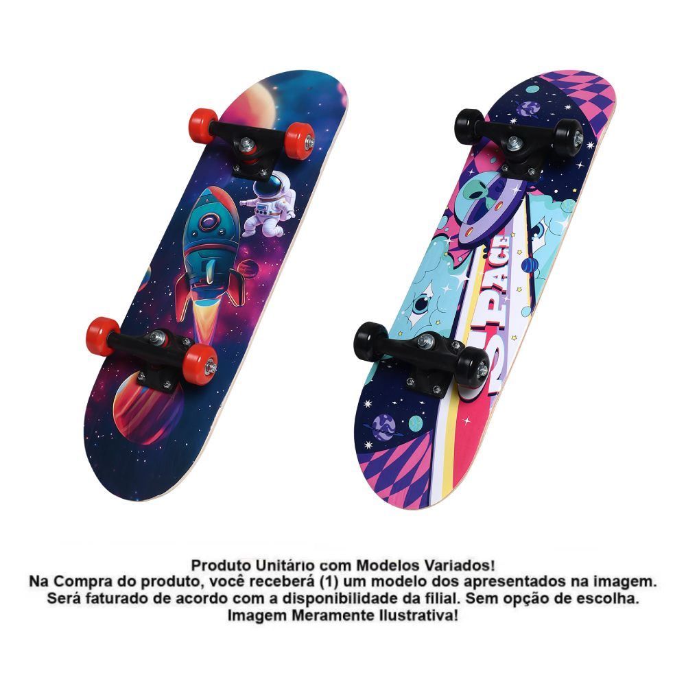 Skate Radical Iniciante Astronauta - Sortido