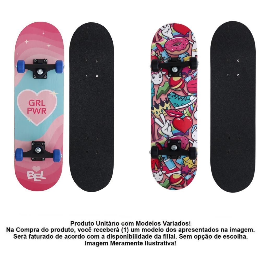 Skate Radical Iniciante Girl Bel Fix - Sortido