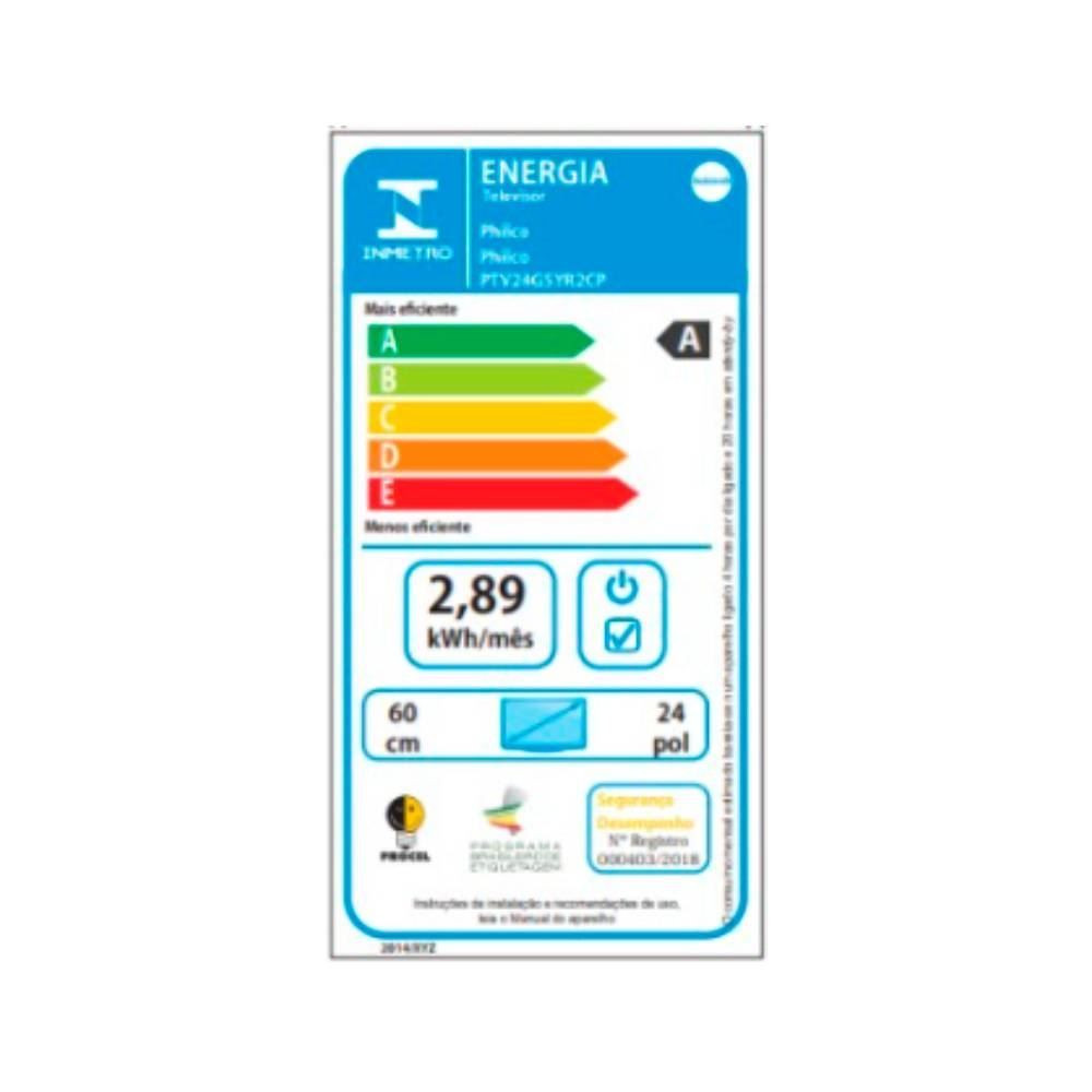 Smart Tv 24” Philco Ptv24g5yr2cp Roku Tv Dolby Audio E Entrada 12V - Bivolt