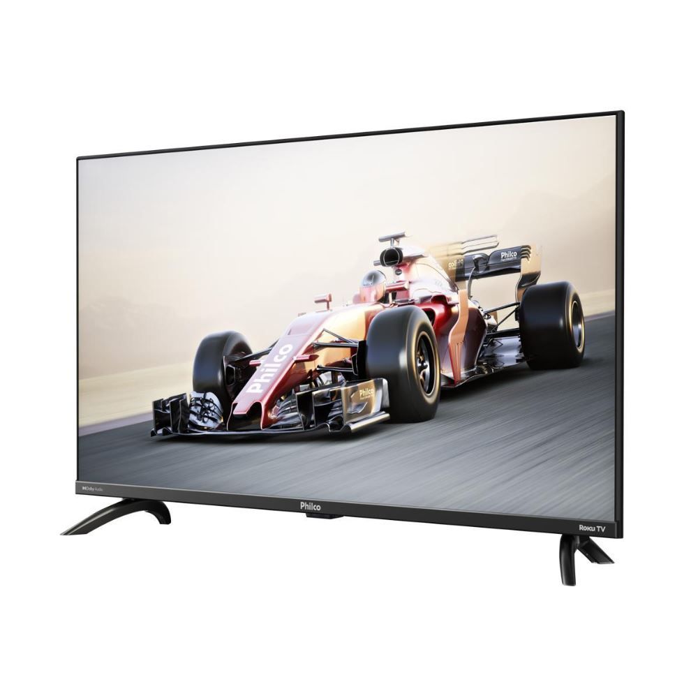  Smart Tv 32” Philco + Borda Infinita + Roku Tv + Led