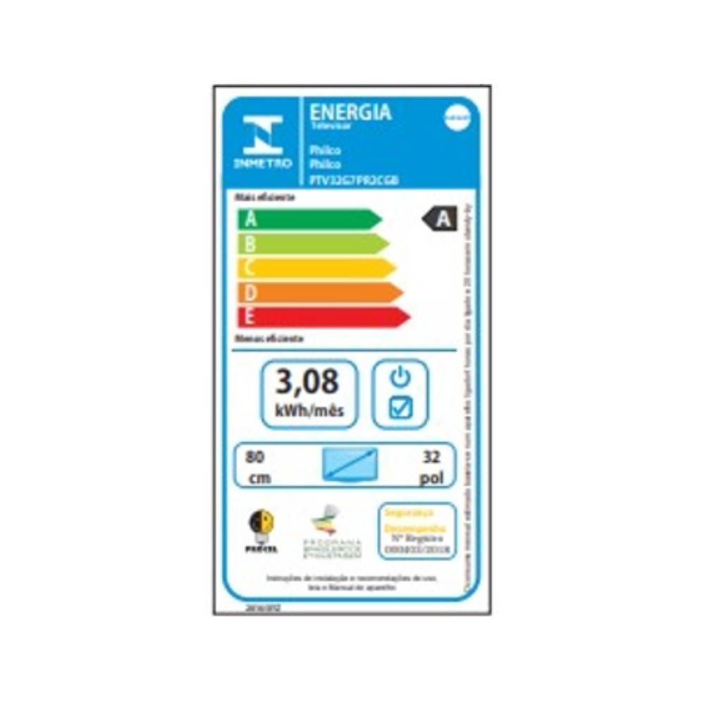  Smart Tv 32” Philco Com Borda Infinita Rokutv Led - Bivolt