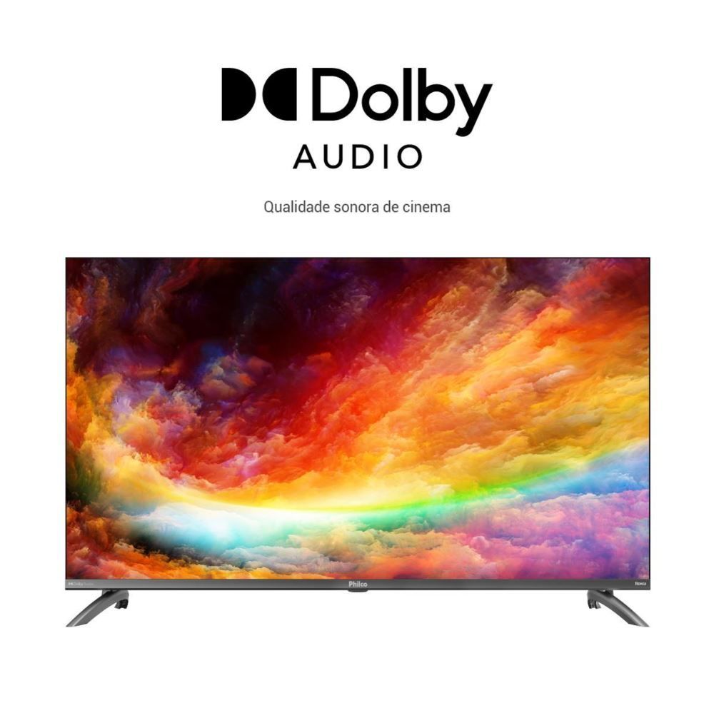 Smart Tv 40” Philco Ptv40m9gr2cgb Roku Tv Led Dolby Audio