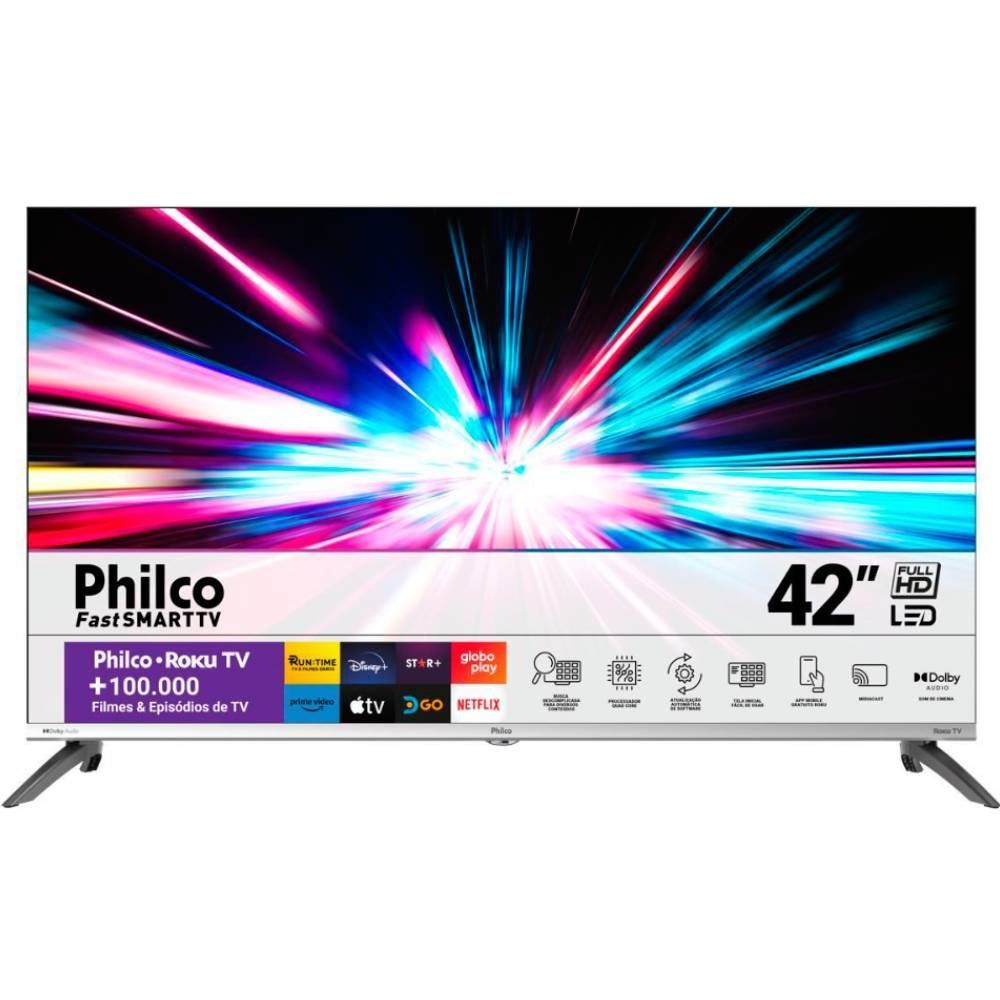 Smart Tv 42” Philco Led Roku Tv Ptv42m9gr2cmb - Bivolt