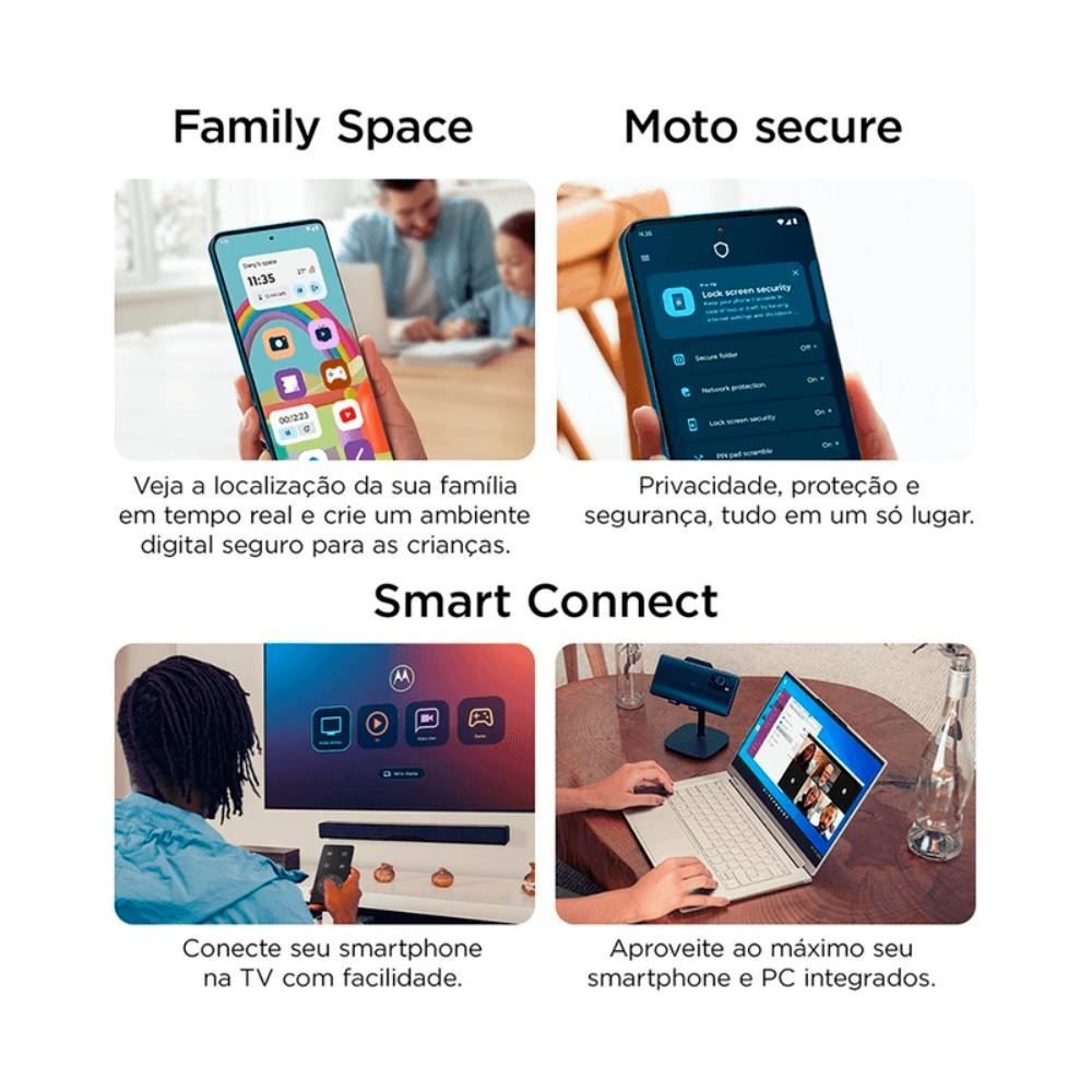 Smartphone Motorola Moto G75 Xt2437 5G 256Gb - Preto