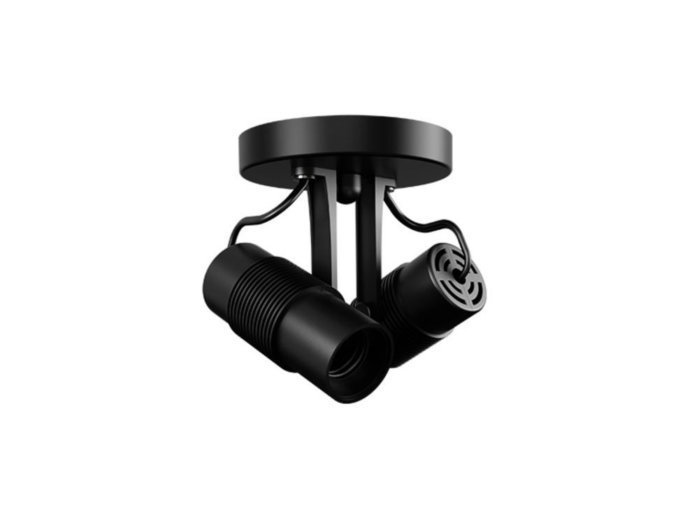 Spot Taschibra Sobrepor Vitto Para 2 Lâmpadas Led - PRETO