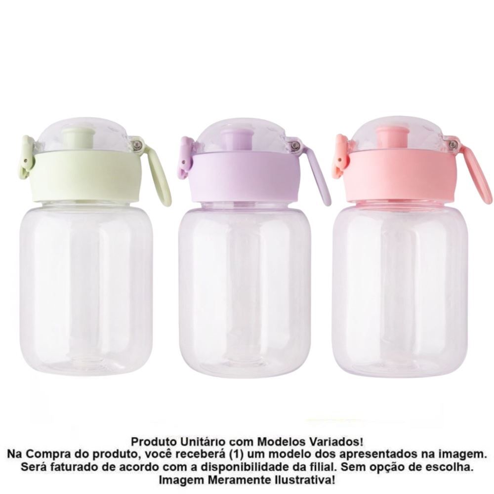 Squeeze De Plástico Com Adesivos Moment 500 Ml - Sortido