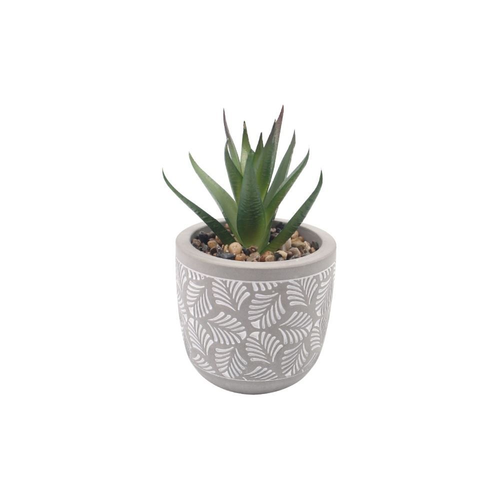 Suculenta Artificial Com Vaso De Cimento Havan Casa 10,5 Cm - Sortido