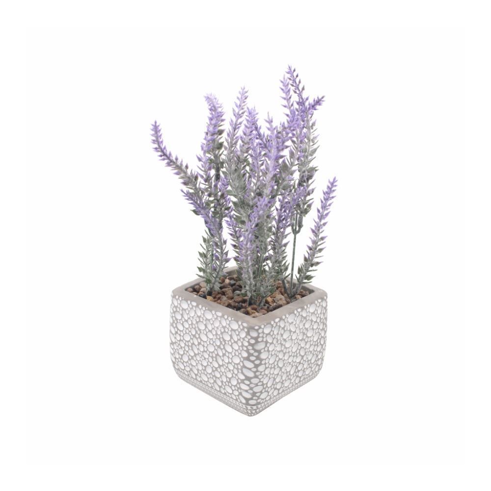 Suculenta Artificial Com Vaso De Cimento Havan Casa 13 Cm - Lilás