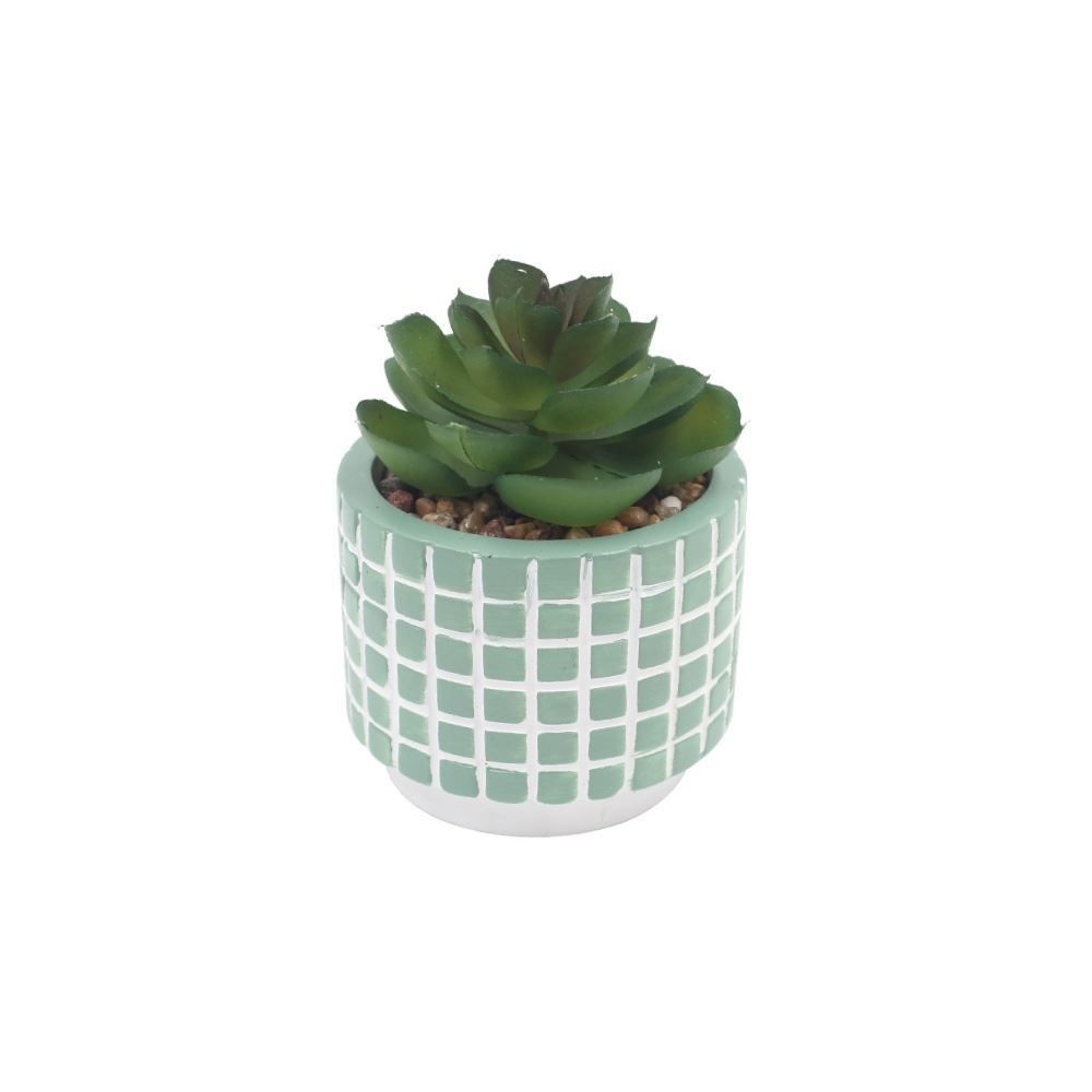 Suculenta Artificial Com Vaso De Cimento Havan Casa 9,8 Cm - Sortido