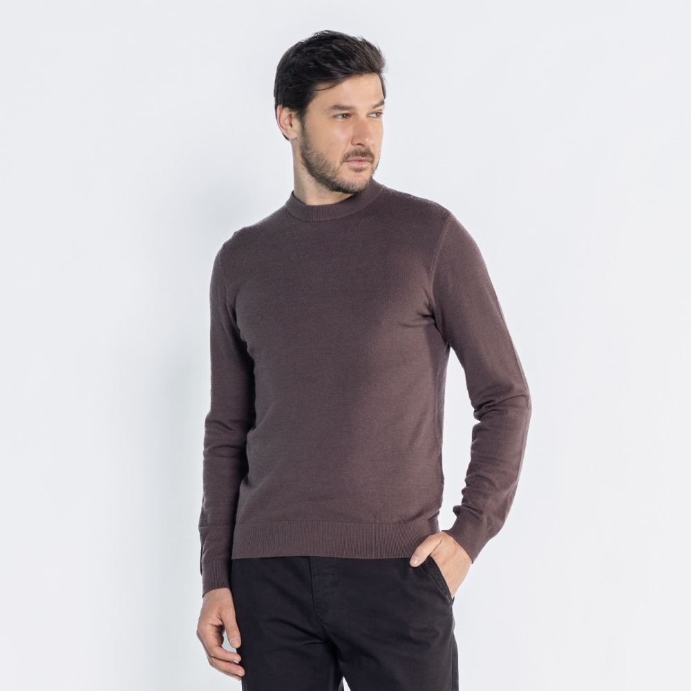 Suéter Masculino De Tricot Gola Redonda Marc Alain 