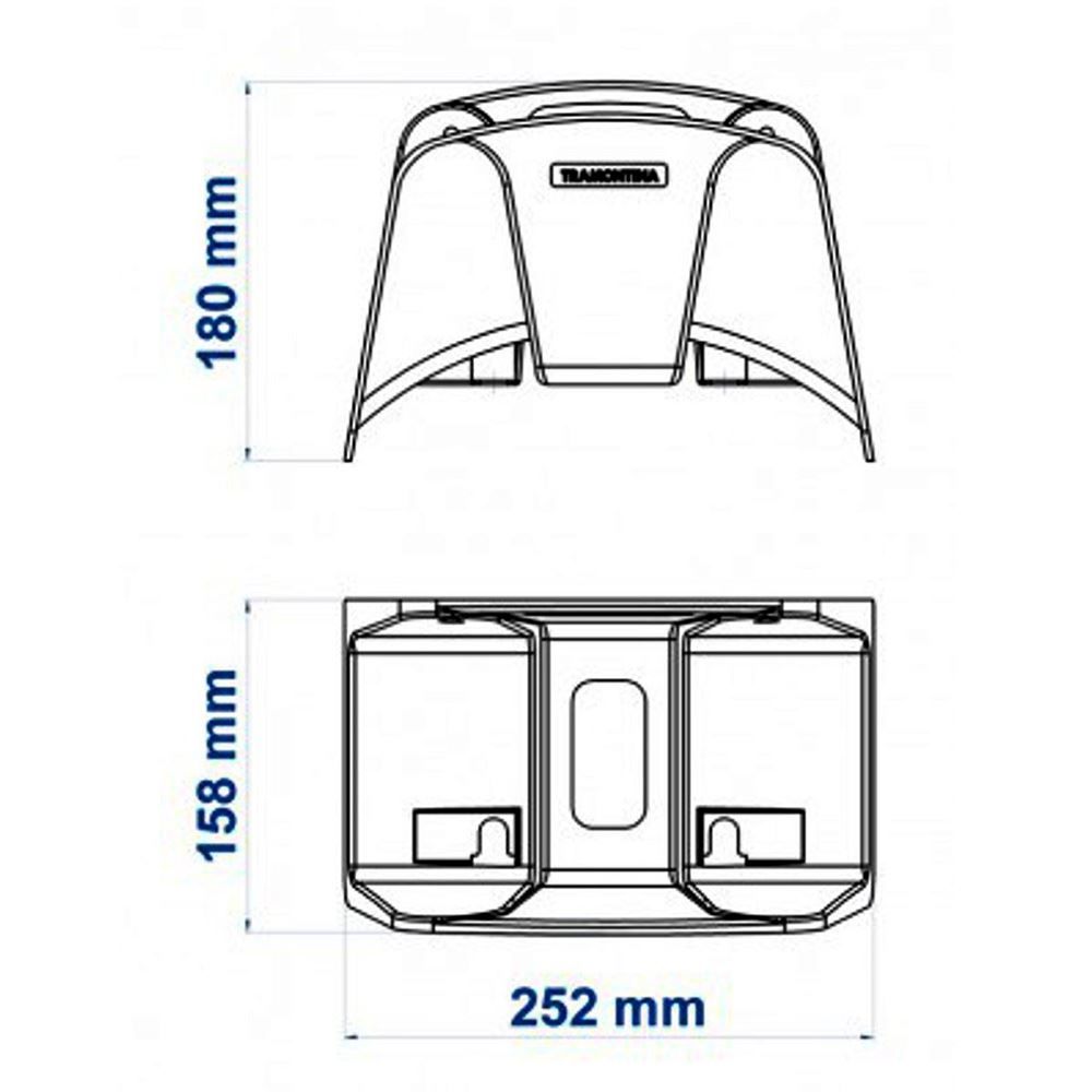 Suporte Mural Para Mangueira Tramontina - Cinza