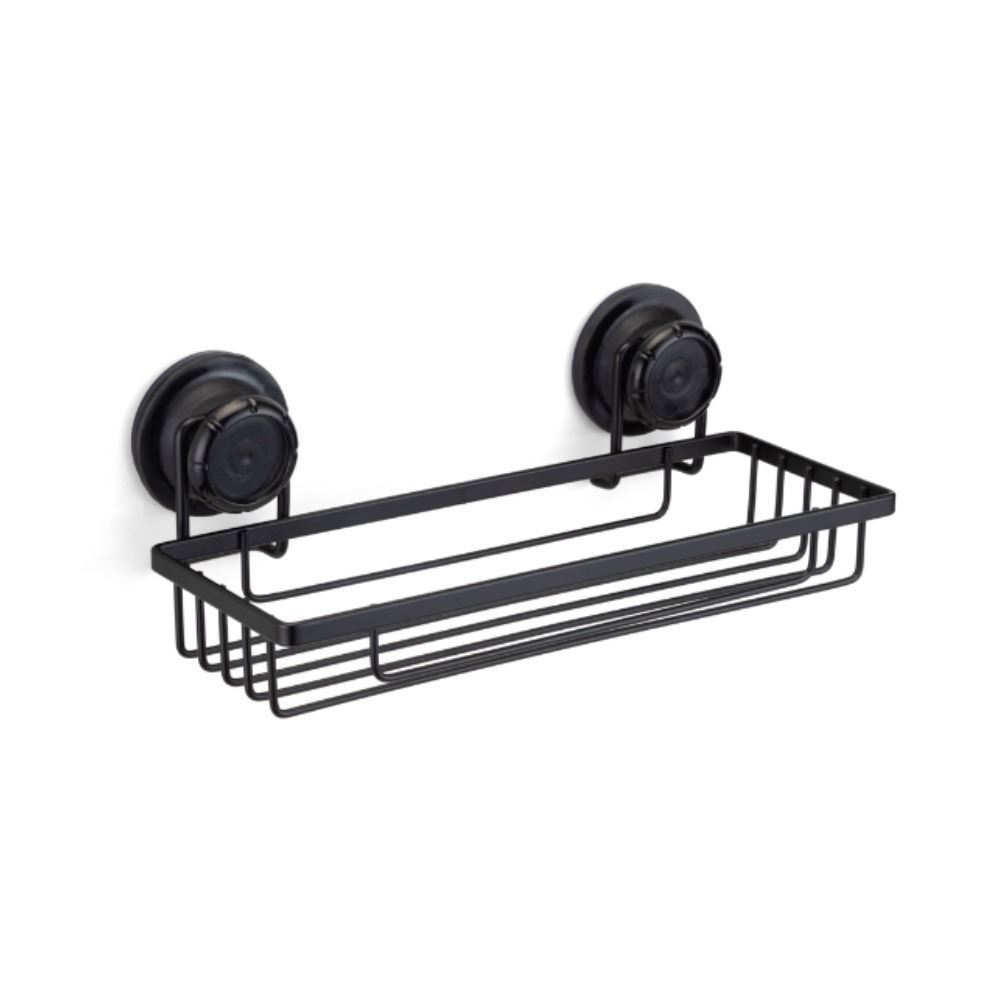 Suporte Para Shampoo Retangular Ultra Sucção Arthi - Preto