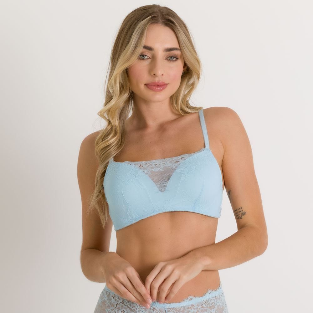 Sutiã Top Em Renda De Poliamida Camila Moretti