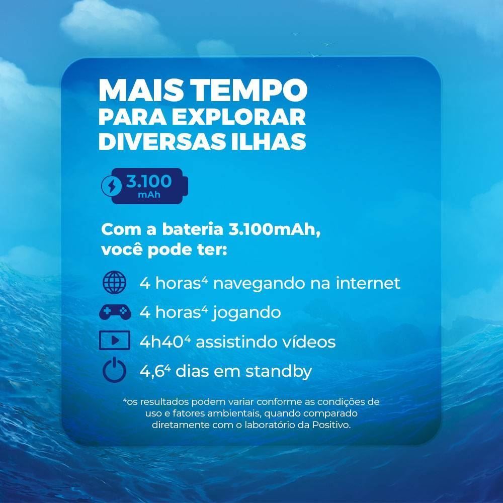 Tablet 7” Positivo Moana Octa-Core 3Gb Ram 64Gb