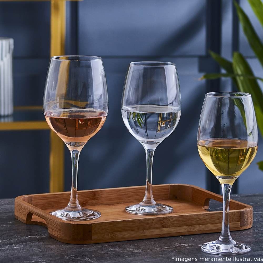 Taça De Água E Vinho Vidro Barone Nadir - 490ml