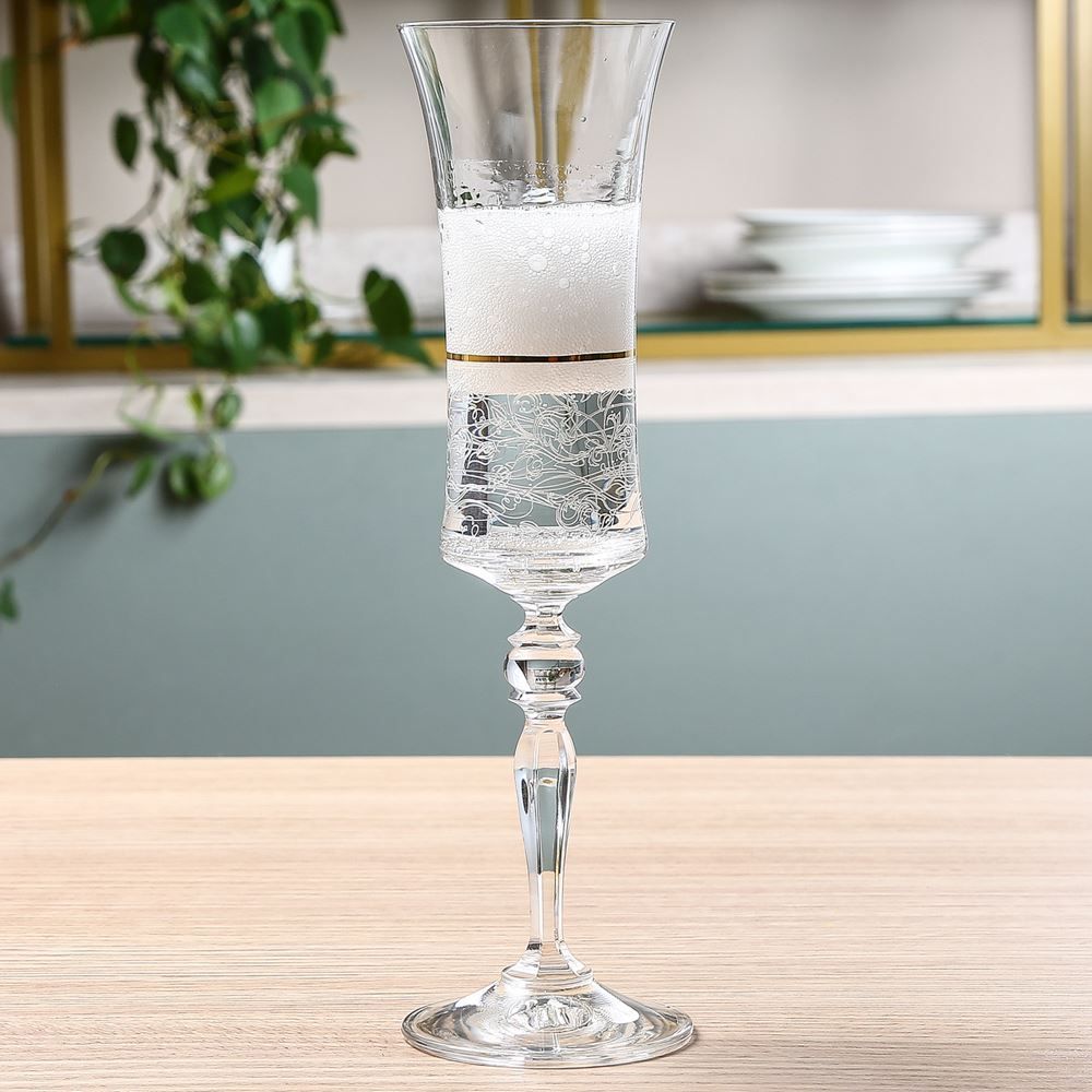 Taça De Champanhe Bohemia Grace 190Ml - Transparente