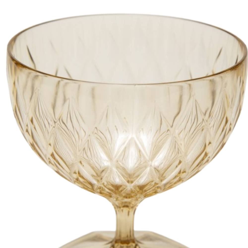 Taça De Sobremesa Plasútil Glamour 350Ml - Âmbar