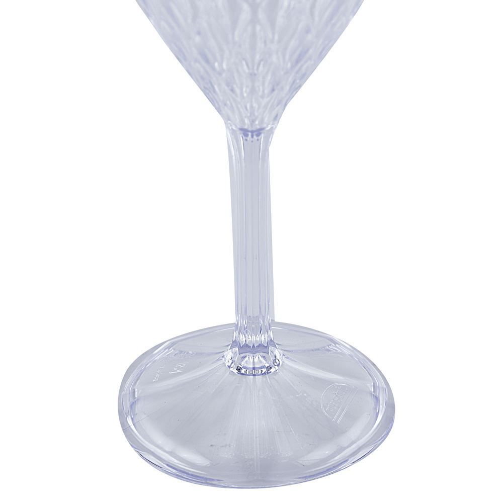 Taça De Vinho Plasútil Glamour 330Ml - Transparente