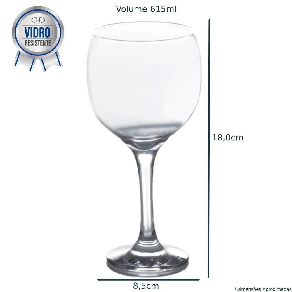 Taça De Vinho Vidro Royal Degustação Nadir - 615ml