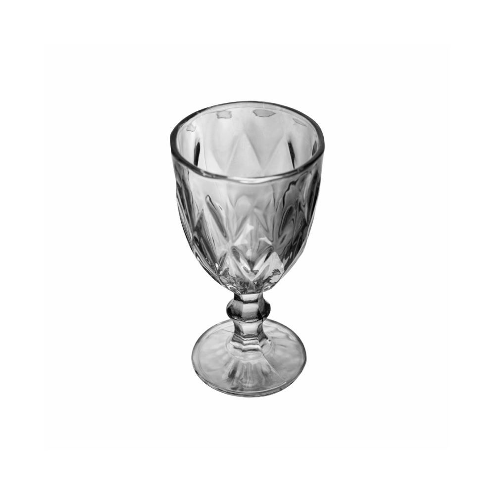 Taça De Água Diamante Lyor 325 Ml - Cinza Metalizado