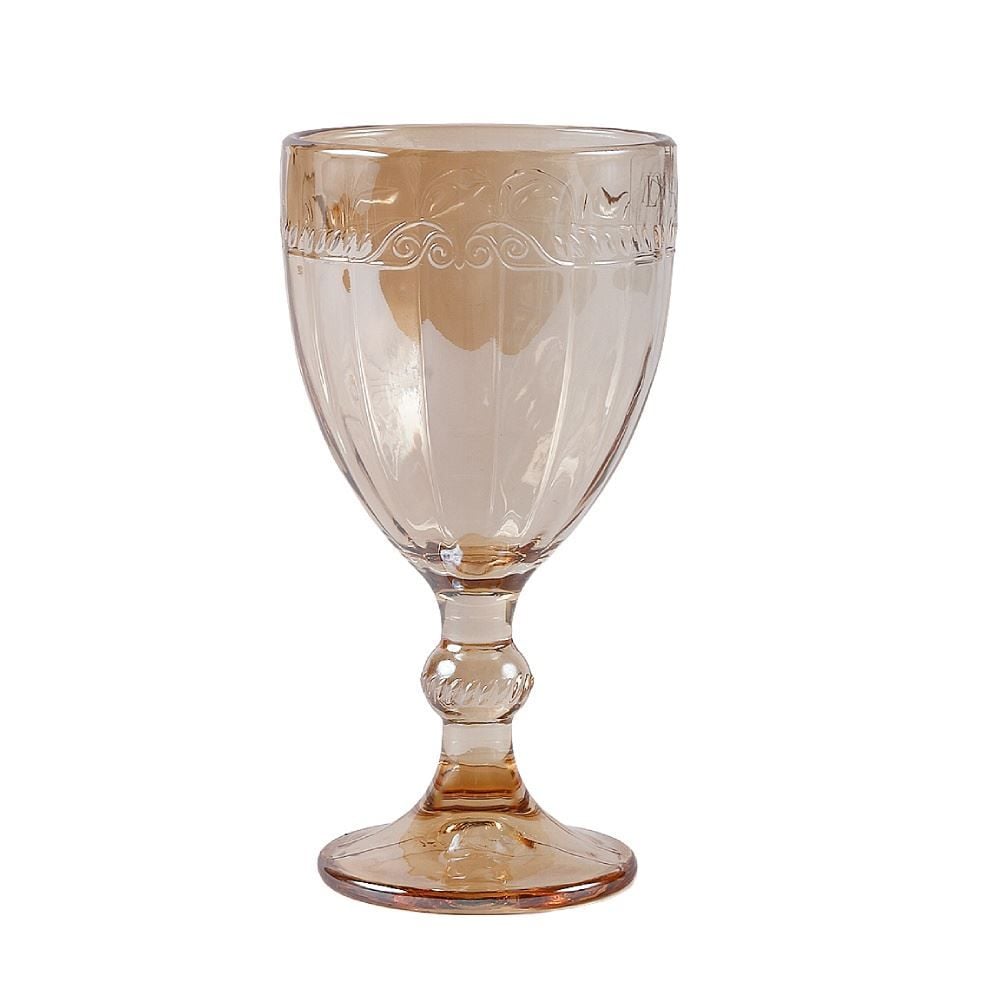 Taça de Água Imperial Metalizado 320Ml Lyor - Âmbar