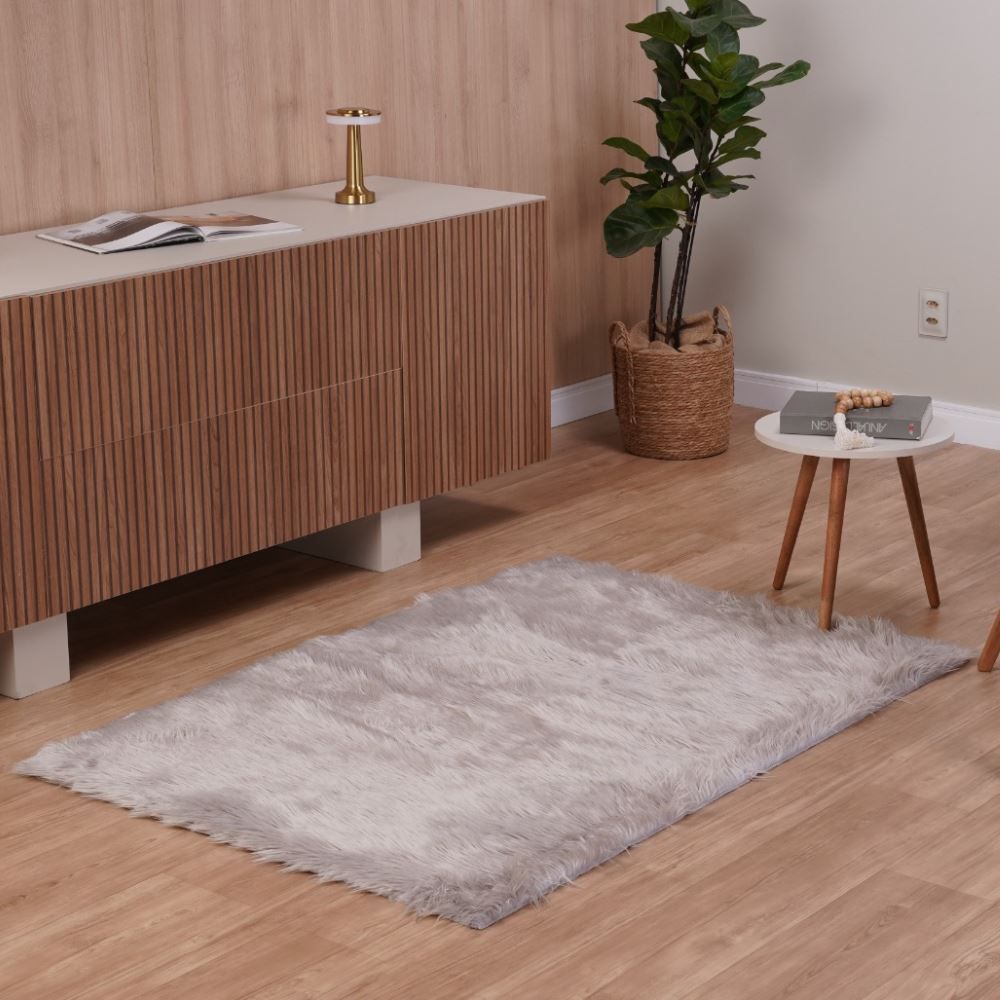 Tapete Para Quarto E Sala Alaska 1,00X1,50 M Havan - Cinza