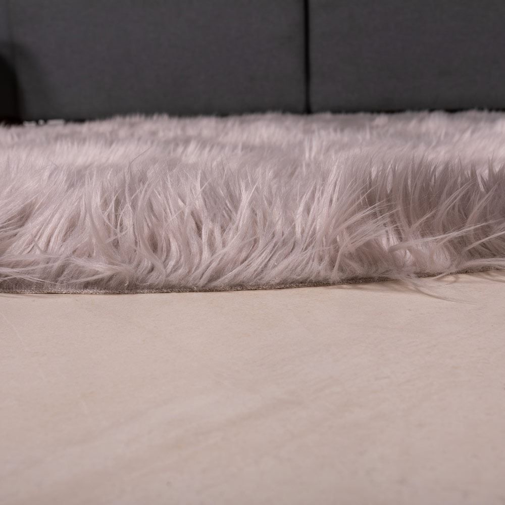 Tapete Alaska Redondo Para Quarto E Sala 1,50X1,50 M Havan Casa. - Cinza