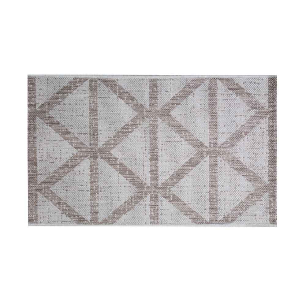 Tapete Amazonas 0,57X1,00 M Havan Casa - Geométrico Bege