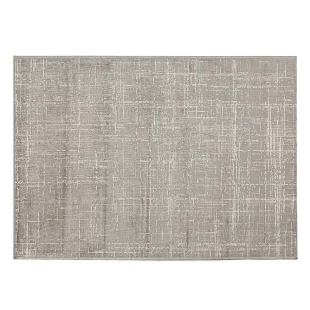 Tapete Para Quarto Ou Sala 2,00X2,80 M Belga Havan Casa - Linho Cinza E Bege