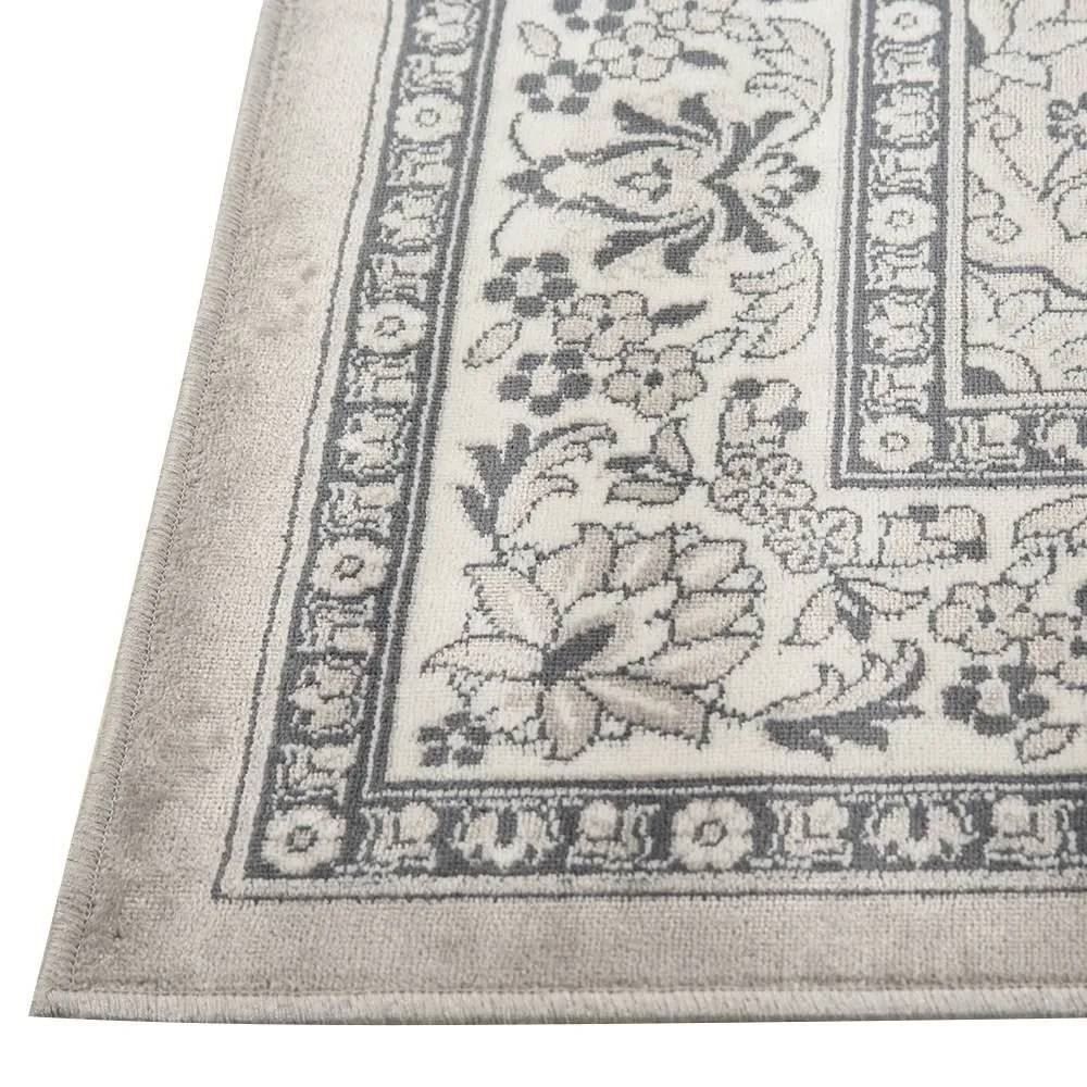 Tapete Para Quarto Ou Sala 2,00X2,80 M Belga Havan Casa - Moldura Cinza E Bege