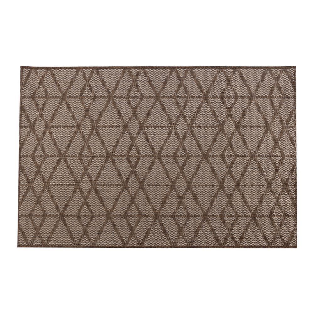 Tapete Para Cozinha Cancun Sisal 1,00X1,50 M  Havan Casa - Montanez Bege E Marrom Claro