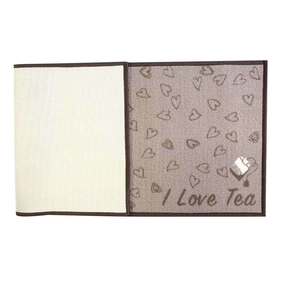 Tapete Para Cozinha Napoli 50X120 Cm Havan Casa - I Love Tea Bege