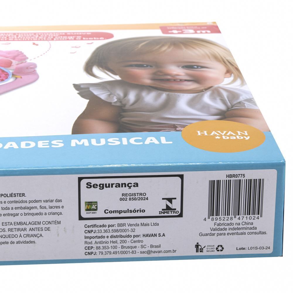 Tapete De Atividade Musical - Castelo HBR0775
