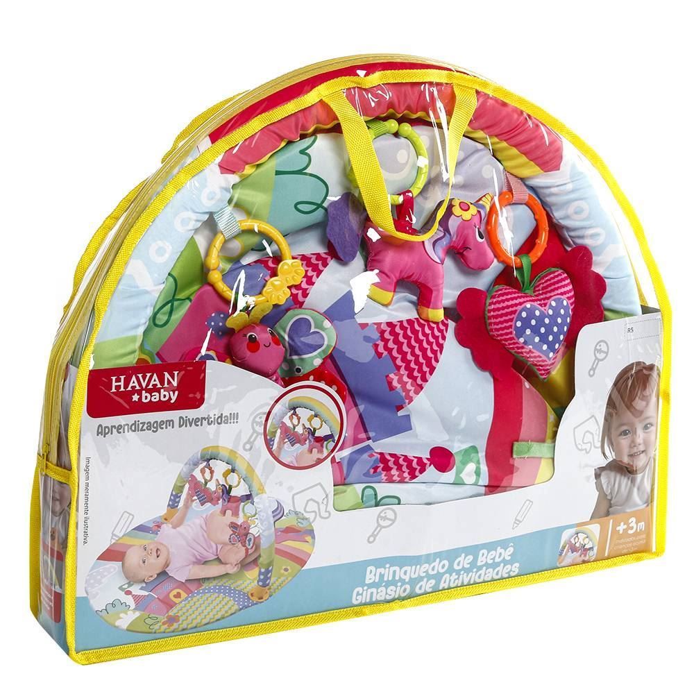 Tapete Ginásio De Atividades Infantil Havan Toys - Rosa