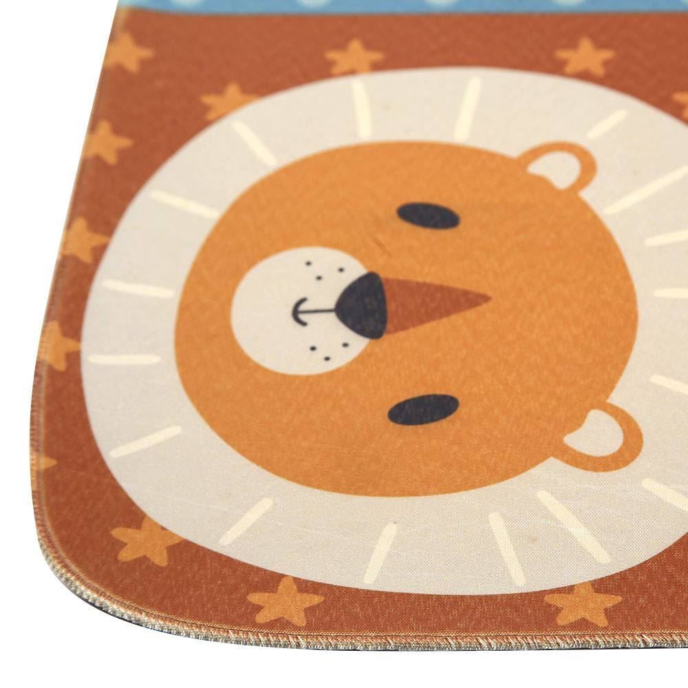 Tapete Infantil Para Atividades Estampado 95X130 Cm Transfer Havan Casa - Bichinhos Azul