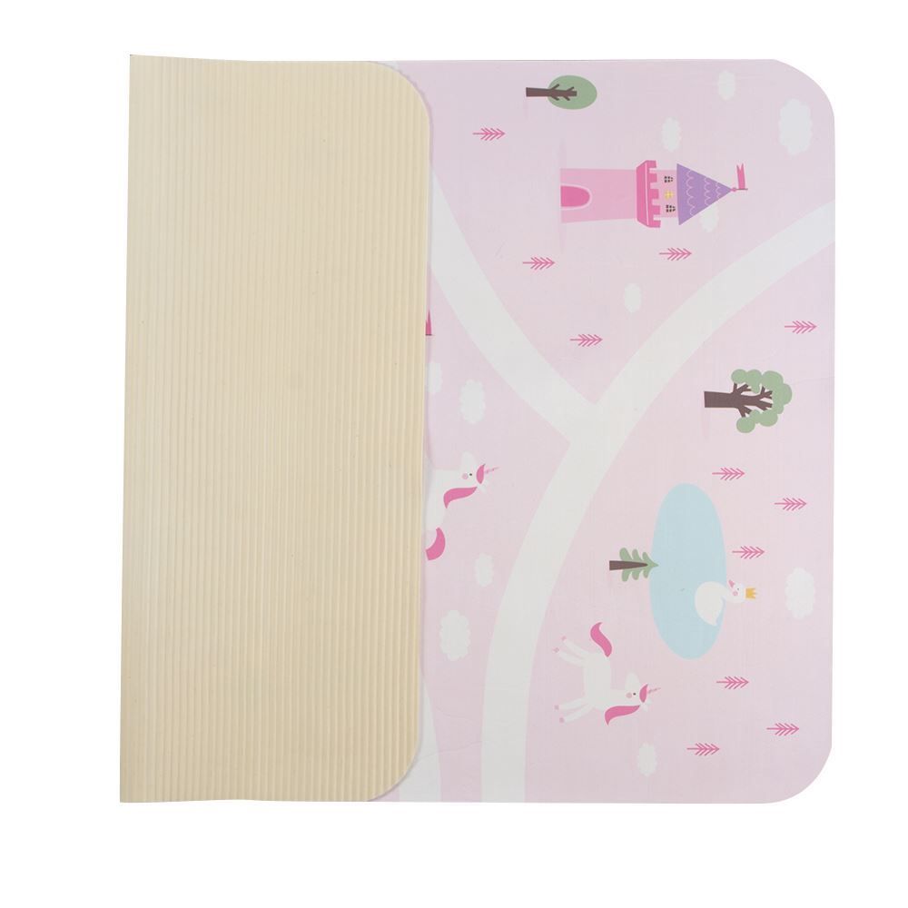 Tapete Infantil Para Atividades Estampado 95X130 Cm Transfer Havan Casa - Rosa Vila Encantada